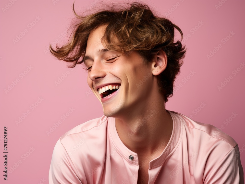 A man with a big smile on his face A man with a big smile on his face
