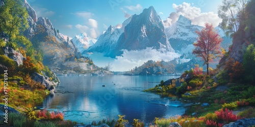 Dreamlike Fantasy Landscapes: Enchanting Backdrops for Your Creative Projects