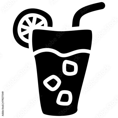 Lemonade Glyph Icon