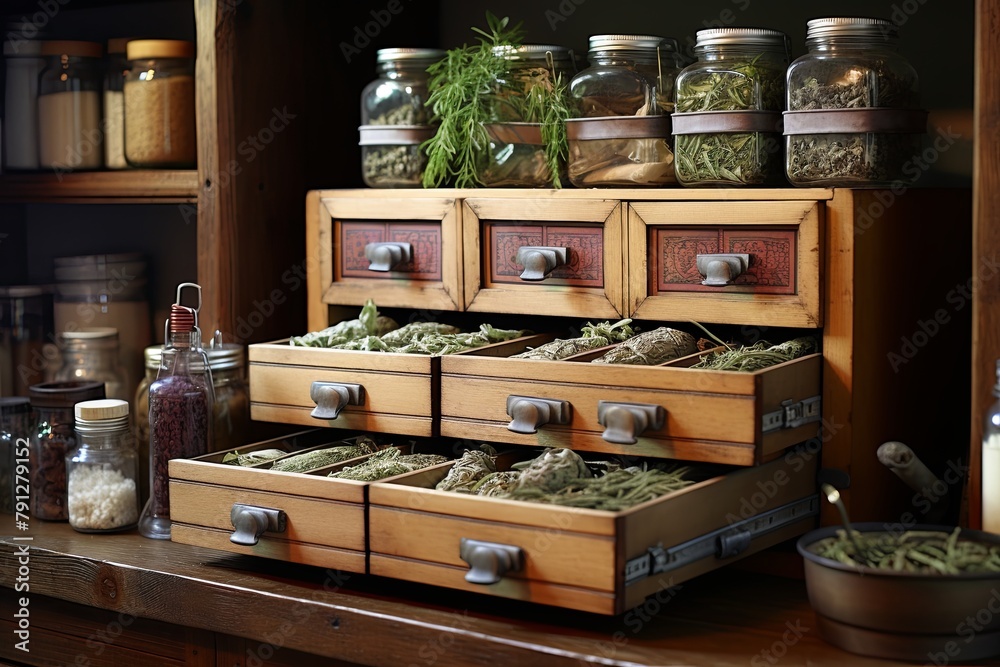 Apothecary Style Herb Kitchen Designs: Apothecary Drawer Unit & Label Details Masterclass