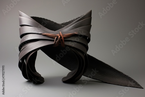 Carbon Fiber Yumi Bow and Leather Quiver: Contemporary Samurai Dojo Designs photo