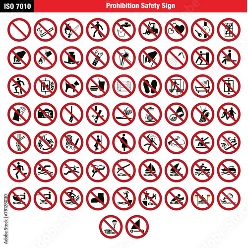 ISO 7010 Prohibition Safety S...