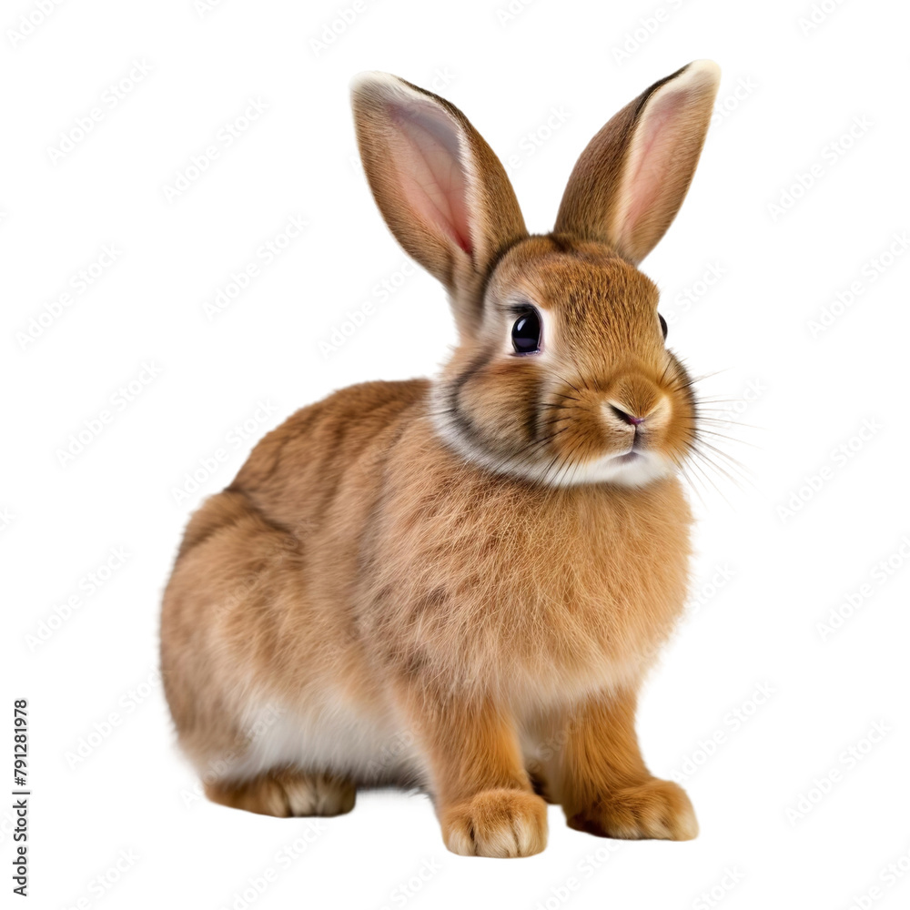 Beautiful Rabbit Isolated On White Background Beautiful Rabbit Isolated On White Background