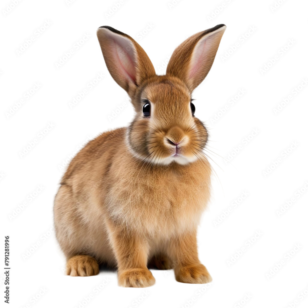 Beautiful Rabbit Isolated On White Background Beautiful Rabbit Isolated On White Background