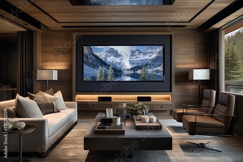 Retractable Screens and Acoustic Panels: High-Tech Smart Home Command Center Ideas