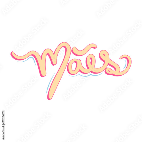 Palavra Mães Letra de Mão