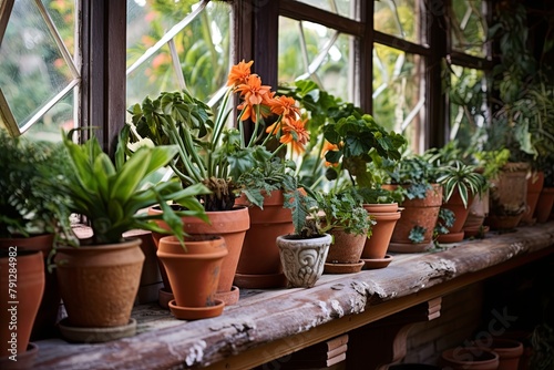 Frost-Resistant Terracotta Pots & Evergreen Plants for a Rustic Mountaineer's Ski Lodge © Michael