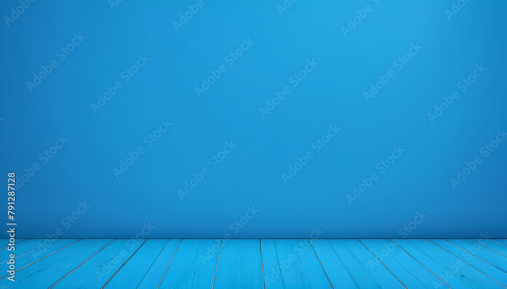empty room with blue wall and flor for presentation design empty room with blue wall and flor for presentation design