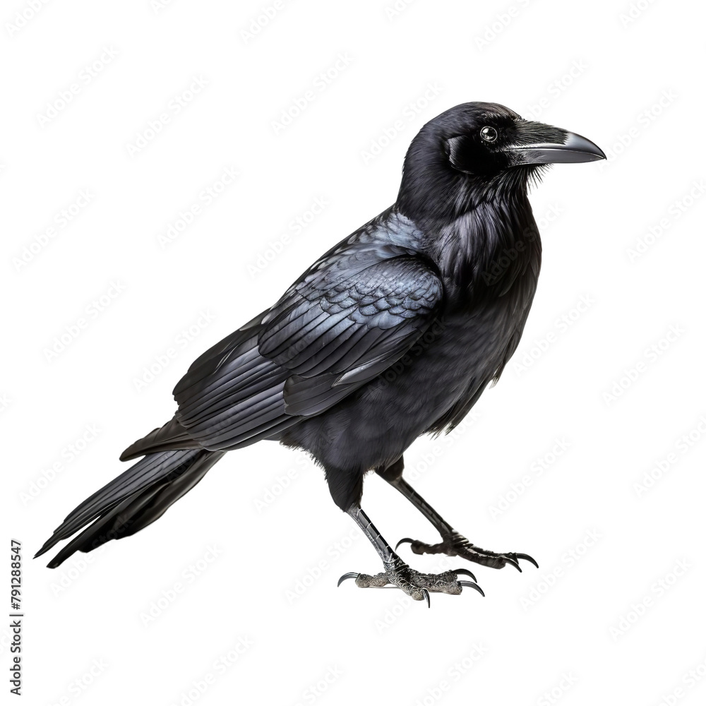 Amazing Raven Crow Isolated On White Background Amazing Raven Crow Isolated On White Background