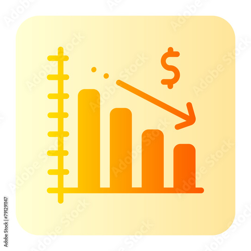 financial gradient icon