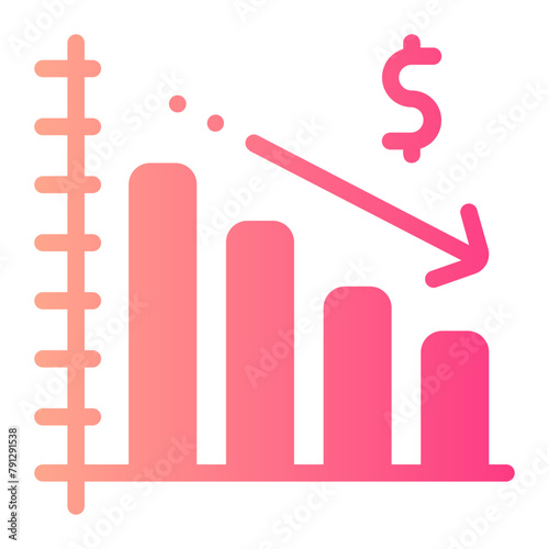 financial gradient icon