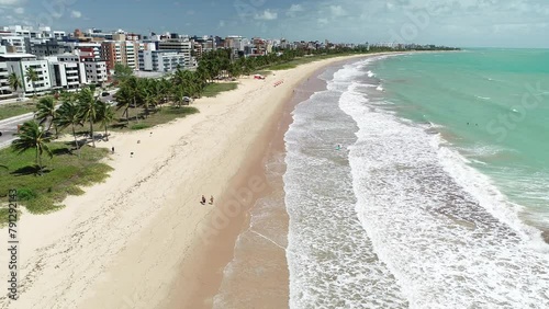 Aerial view of Intermares Beach - Cabedelo, Paraíba, Brazil photo