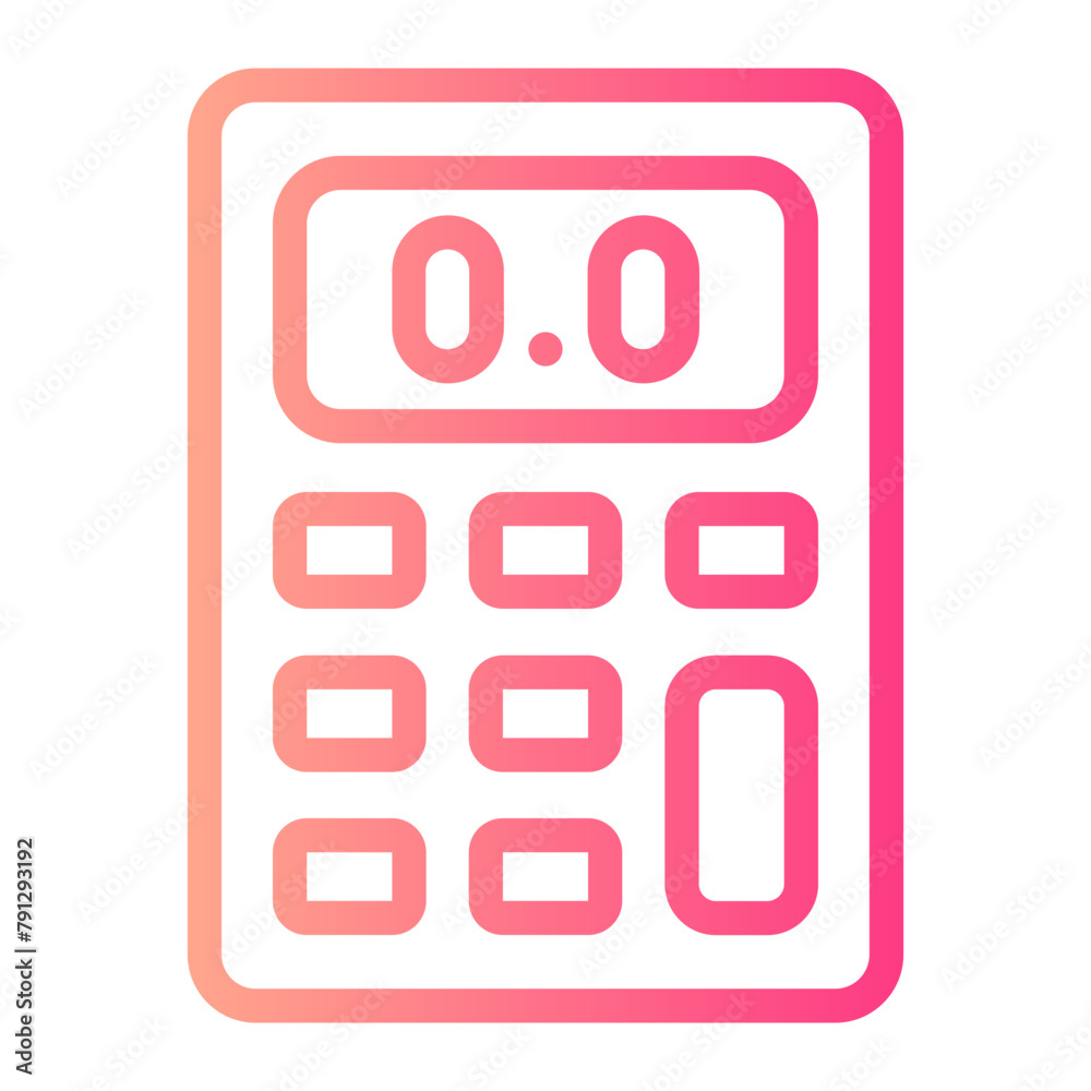 calculator gradient icon calculator gradient icon