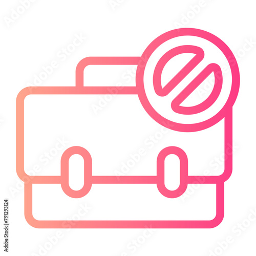 job loss gradient icon