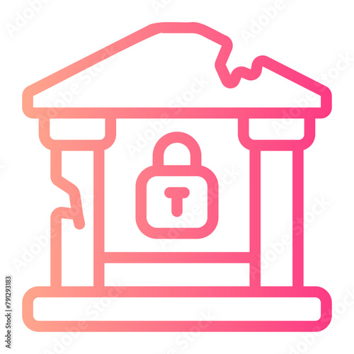 bank gradient icon