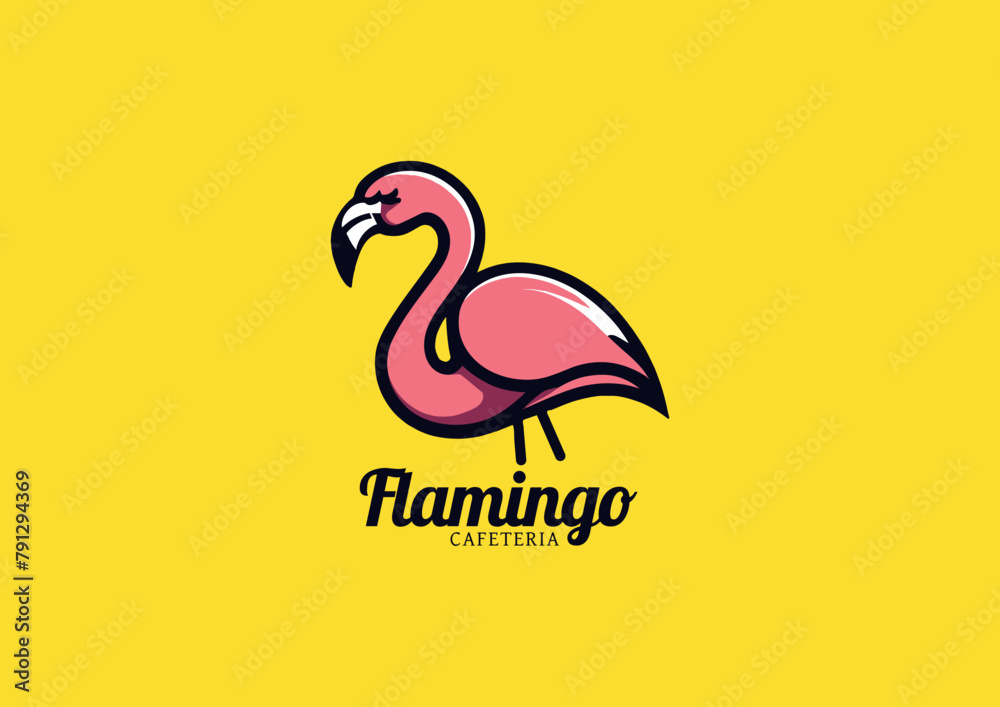 Fototapeta premium flamingo_brand_logo_design.eps