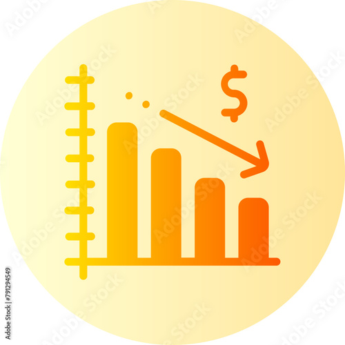 financial gradient icon