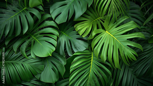 A lush green plant with leaves that are open and spread out