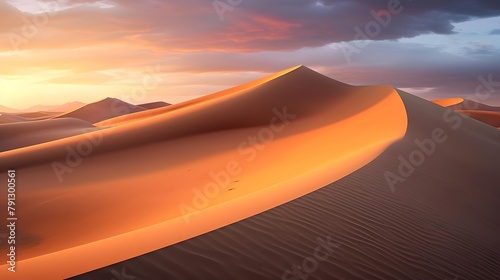 Panorama of the dunes in the Namib Desert  Namibia