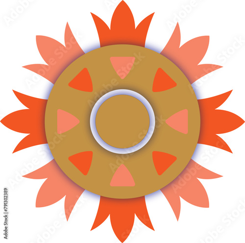 illustration of vector rounded shapes