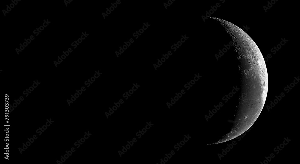 Half Moon with clack background, Phases of the moon wallpaper Half Moon with clack background, Phases of the moon wallpaper