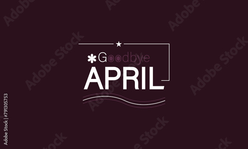 The Art of Goodbye April Text Illustration Design