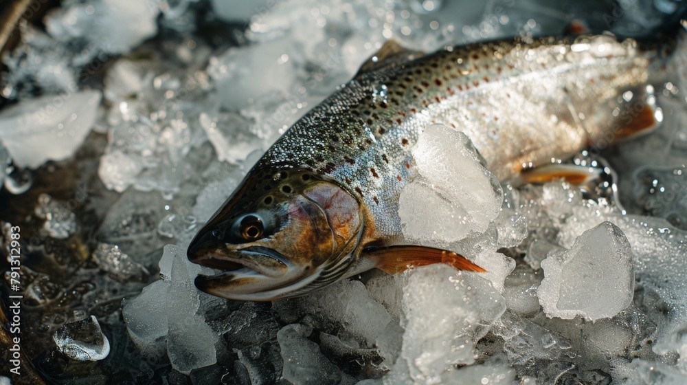 Obraz premium Fish on ice