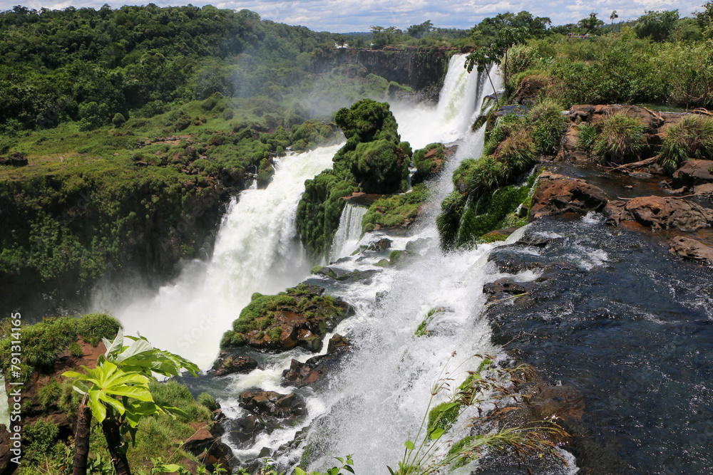 Naklejka premium waterfall in the mountains