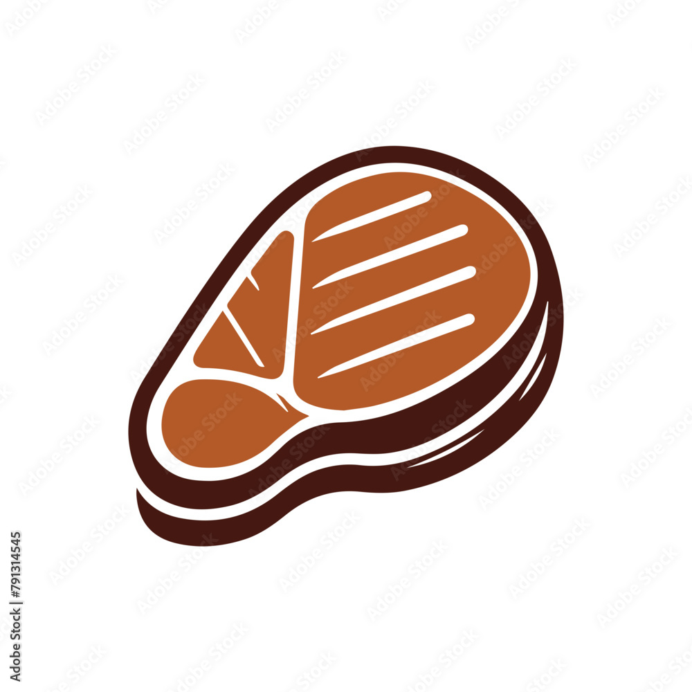 Grilled Steak vector icon Grilled Steak vector icon