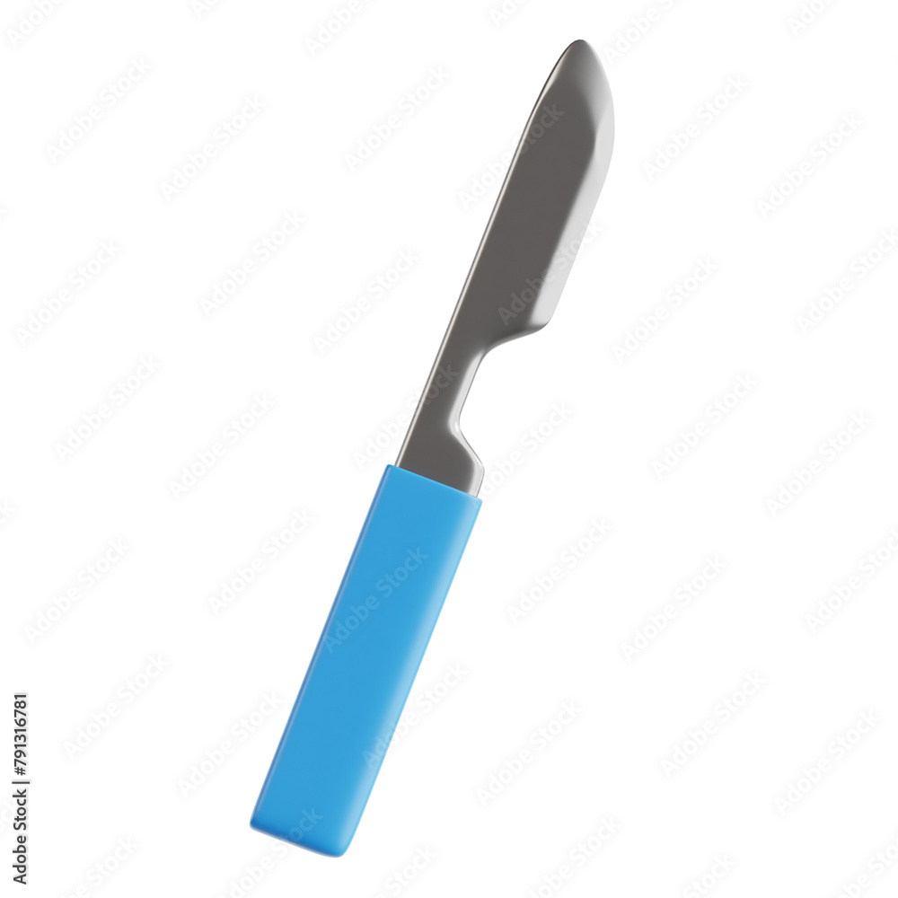 Surgical Scalpel Instrument 3D Icon Illustration Surgical Scalpel Instrument 3D Icon Illustration