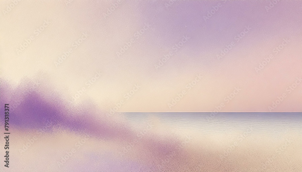 Purple Beige Pastel: Grainy Gradient Backdrop Poster