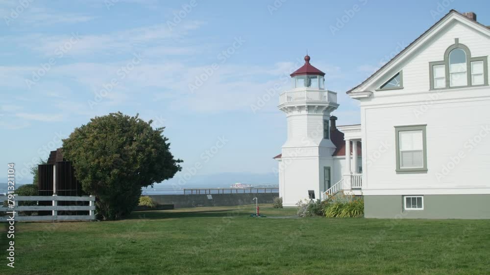 Wide profile shot of the Mukilteo Lighthouse park. Wide profile shot of the Mukilteo Lighthouse park.