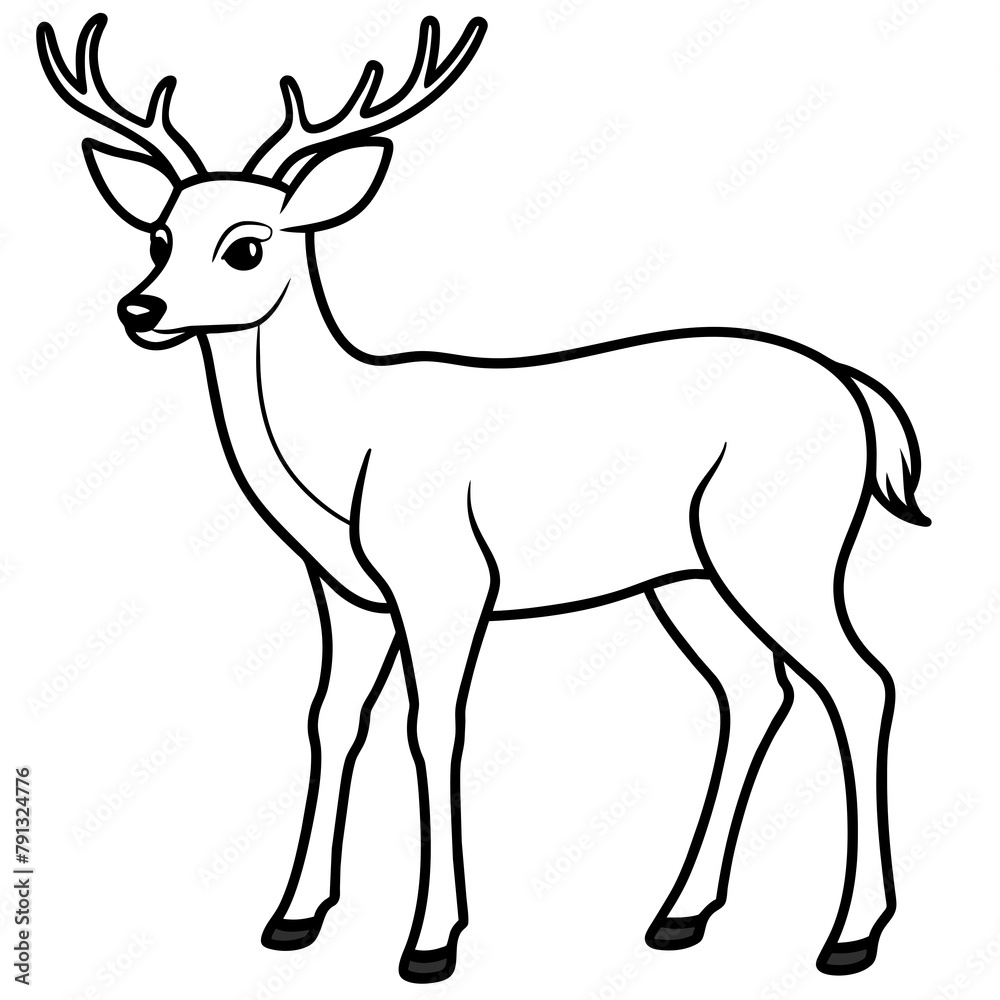 deer silhouette vector