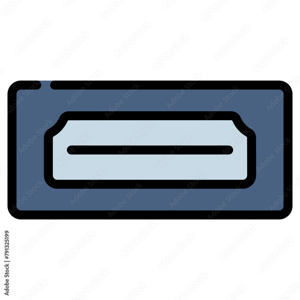 hdmi port vector icon filled line style. perfect use for logo, presentation, website, and more. modern icon design color outline style hdmi port vector icon filled line style. perfect use for logo, presentation, website, and more. modern icon design color outline style