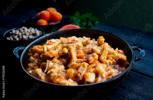 Buseca casserole, typical gastronomy of Lombardy