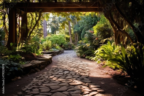 Pathway Perspective: Shoot the decor from the end of a garden pathway.