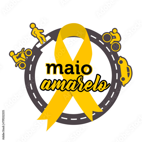 Maio amarelo, ribon yellow