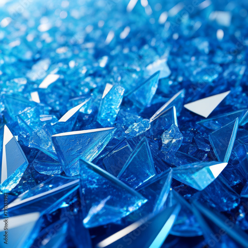 Blue crystal background with shallow depth of field. Blue crystal background. © Steve