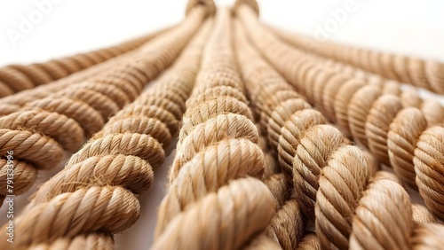 A Diverse Team of Strong Ropes: Symbolizing Unity, Communication, and Support. Concept Team Unity, Communication, Support, Diversity, Strength