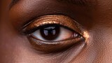 Hints of gold and bronze give this medium brown skin a captivating warmth and radiance exuding confidence and strength. .
