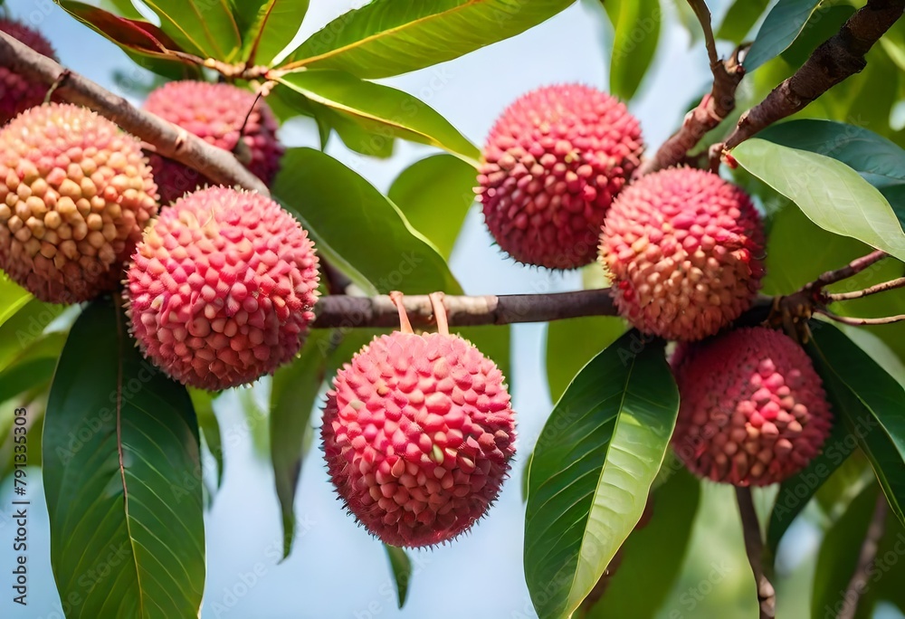 strawberry on tree strawberry on tree