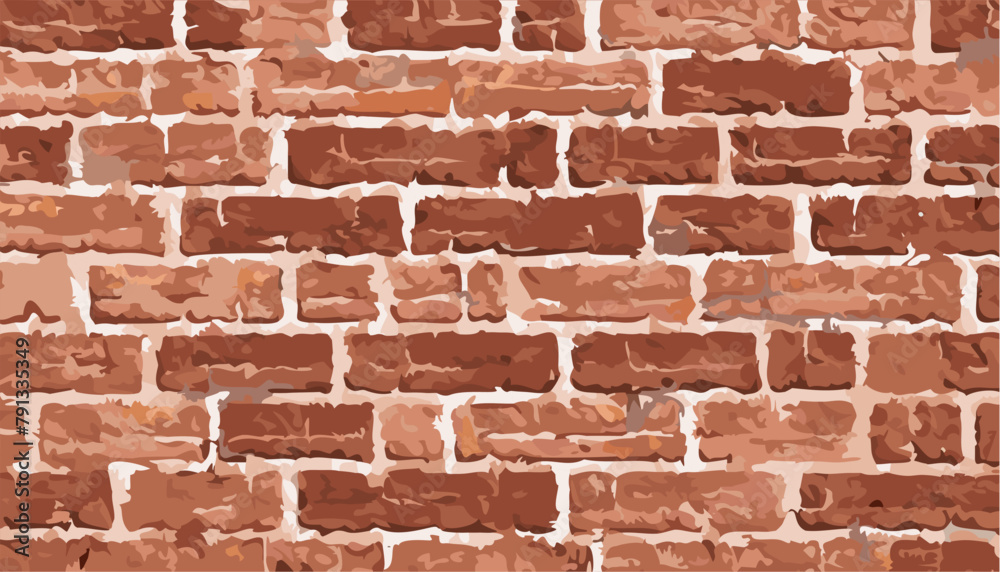 Red old brick wall background Red old brick wall background