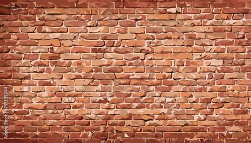 Red old brick wall background