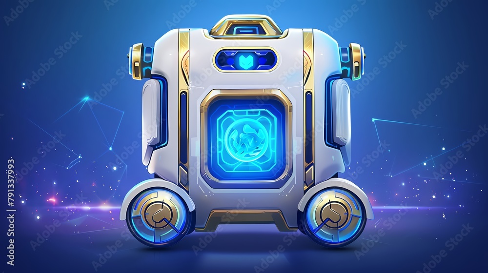 Naklejka premium A network of healthcare robots, delivering medical care to the most vulnerable populations, revolutionized healthcare access, improving global health outcomes and saving countless lives