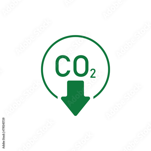 reducing CO2 emissions to stop climate change. green energy background	
