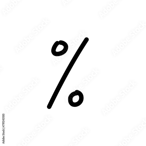 Percentage Doodle Icon
