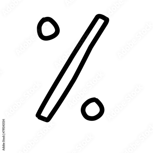 Percentage Doodle Icon