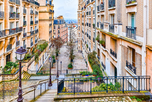 Photography District Montmartre. Fabulous, magnificent Paris in early spring.