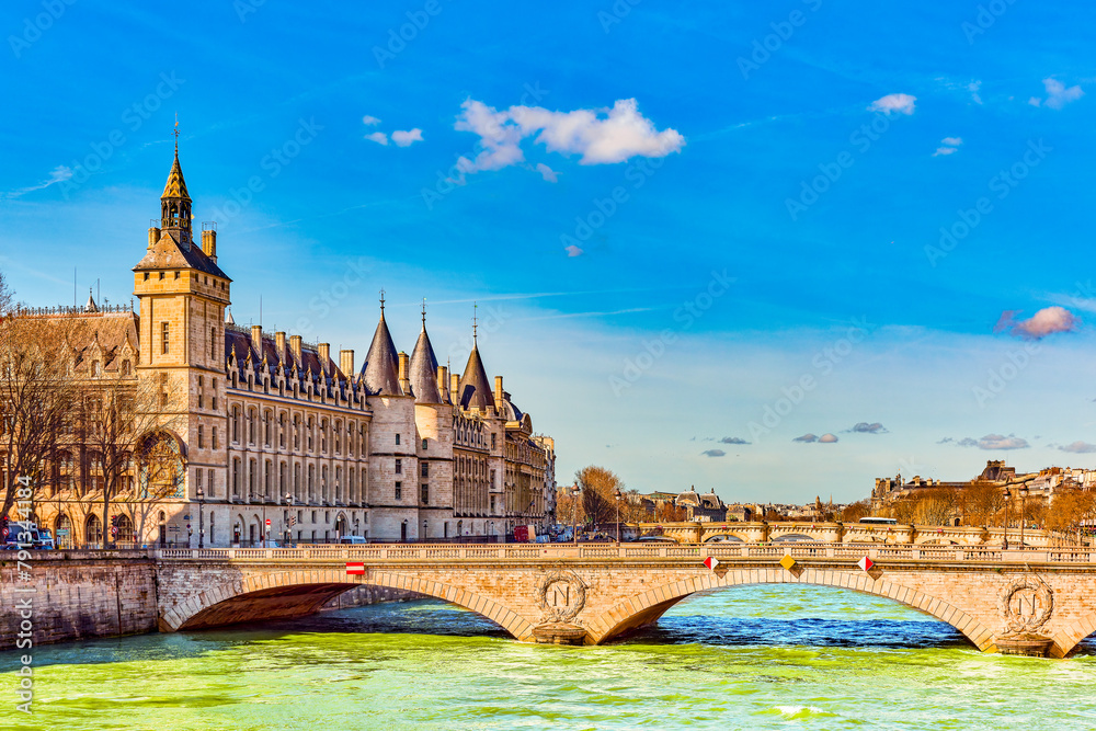 Fototapeta premium Prison Conciergerie. Fabulous, magnificent Paris in early spring.