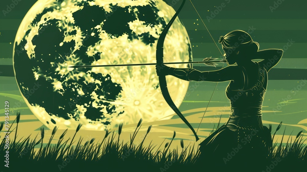 Artemis in Greek religion is the goddess of wild animals, the hunt